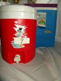 2 Gal Water Cooler; Igaloo Legend 24 Ice Chest.