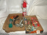 Fire Extiquisher; Vice Grip; Scissors; Clamp; Allen Wrenches; Pneumatics