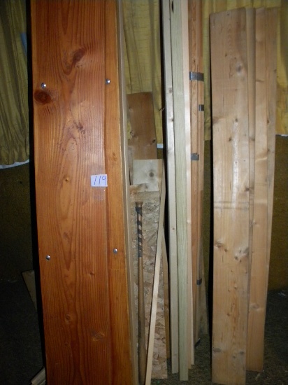 Lumber=Assortment Of Various Dimensions= (4) 2 X 6, (2) 2 X 9 X 8'; 2 X2, Corner M