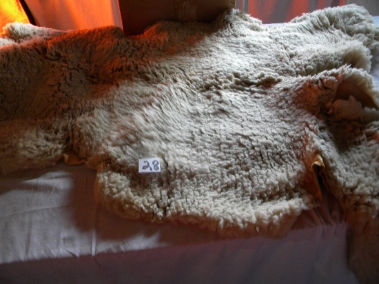 Pair Of 30 X 47 Sheep Hides.