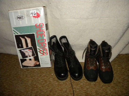 Boots, Laced Boot; Boot Dryer.