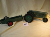 Collectible=Oliver 77 Tractor, Manure Spreader; Original Metal Rims, Needs Tlc. Some Pa