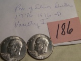 Coins=Centennial Silver Dollars= 1879-1979 D.