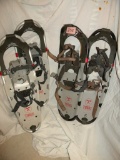 Two Pairs Of Metal Snowshoes.