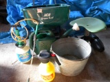 Lawn Spreader; Galvanized Pail; 1 Gal. Sprayer; And More.