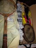 Badminton Set, W/case; Tennis Racket.