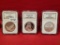 (3) Assorted $1 Silver Coins