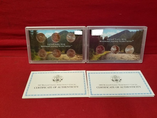 (2) United States Mint Westward Journey Nickel Set