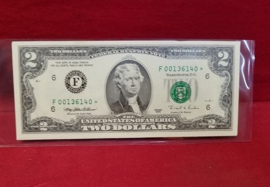 (10) $2 Green Seal Bills