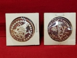 (2) Doubloons .999 Fine Silver.