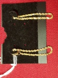 14k Gold Chain Earrings