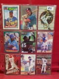 (9) Assorted Baseball Cards