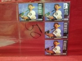 (4) Alex Rodriguez Baseball Cards