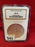 2007 W Eagle Silver $1