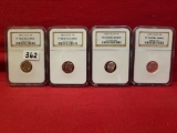 (4) Ultra Cameo Clad Dimes