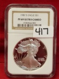 1987-S Ultra Cameo Eagle Silver $1