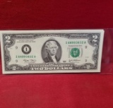 (3) $2 Green Seal Bills