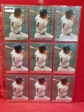 (9) Derek Jeter 95' Fleer Baseball Card