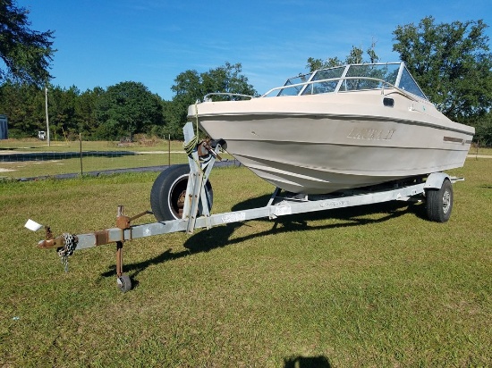 1980 - 20' Pleasure Galaxy Boat W/ Trailer