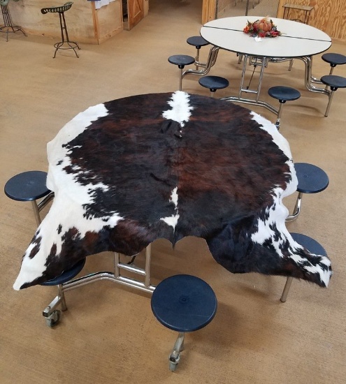 7ft Real Cow Hide Rug