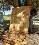 (2) 6ft Wooden Privacy Sections & Assorted 4ft/