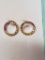 .925 Sterling Silver Yellow Topaz Earrings