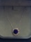 10k White Gold Sapphire & Diamond Necklace