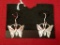 .925 Sterling Silver Butterfly Earrings