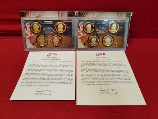 2007 & 2008 S, U.S Mint Presidential $1 Coin