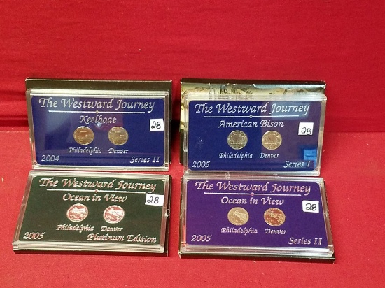(4) Assorted "The Westward Journey" Nickels