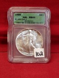 1986 ICG-MS69 S$1 Silver Eagle