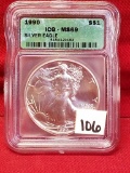 1990 ICG-MS69 S$1 Silver Eagle