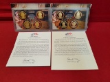 2007 & 2008 S, U.S Mint Presidential UNC $1 Coin
