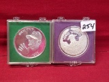 (2) Doubloons .999 Fine Silver