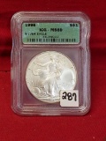 1996  ICG-MS69 S$1 Silver Eagle