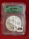 1997  ICG-MS69 S$1 Silver Eagle