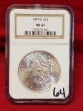 1899 O S$1 MS 64 Morgan Silver Dollar