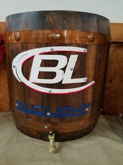 Bud Light Barrel Sign