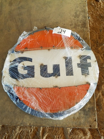 Gulf Oil Metal Sign