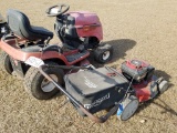 Toro LX420 Riding Lawn Mower & Craftsman Push