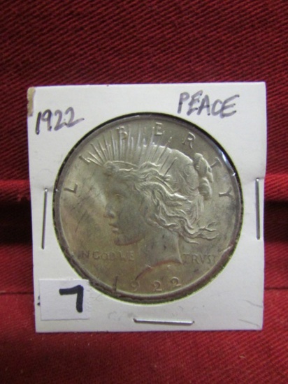 1922 Silver Peace Dollar