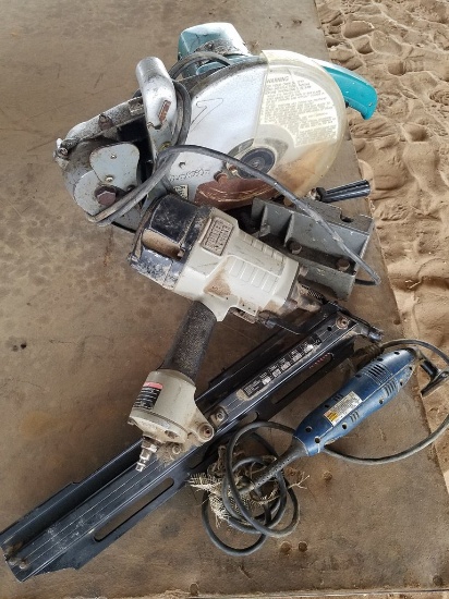 Makita 10" Miter Saw, Ryobi Sander & Porta Cable