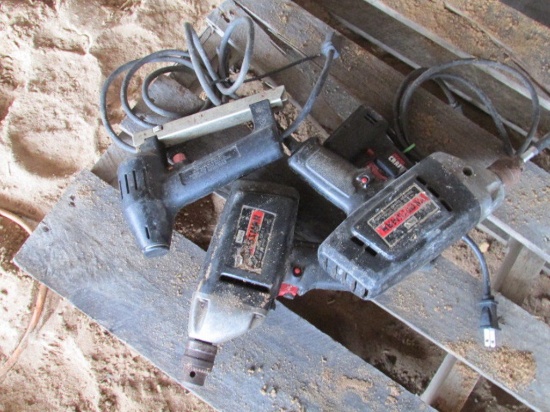 (2) Craftsman Drills & (2) Electric Staplers