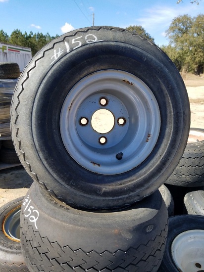 Appox 34 Golf Cart Tires W/ Rims