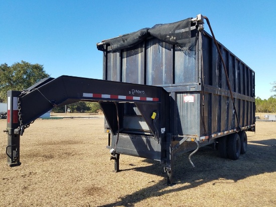 18ft L x 8ft W x 6½ft D Hydraulic Dump Trailer W/