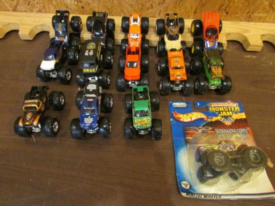 (14) Assorted Hot Wheels Monster Trucks