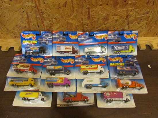 (15) Assorted Hot Wheels Haulers