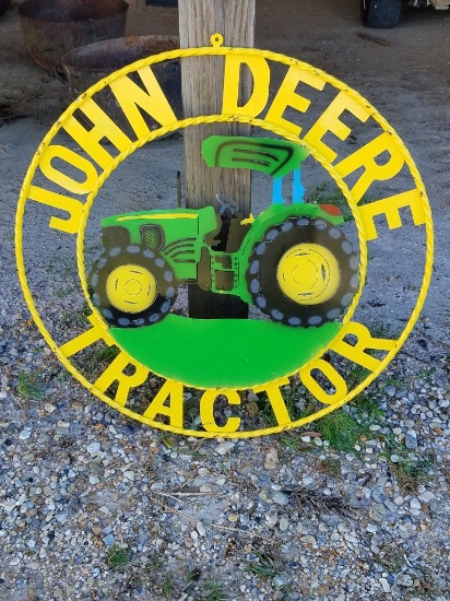 John Deere Metal Sign