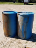 (2) 55 Gallon Plastic Barrels