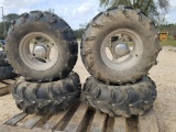 (4) ATV 27 x 12 - 12 Tires & Rims